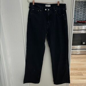 Abercrombie & Fitch Black The Baggy Low Rise Women's Denim Jeans | 29 / 8L